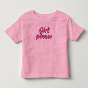 T-shirt Pour Les Tous Petits Parties scintillant rose "Girl Power" Toddler T-sh
