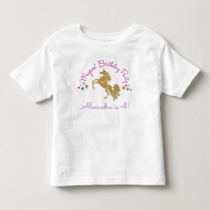 T-shirt Pour Les Tous Petits Parties scintillant Unicorn Magique fille Annivers
