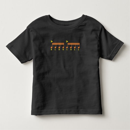 T-shirt Pour Les Tous Petits Partition tambour paradiddle Musique tambour (Devant)
