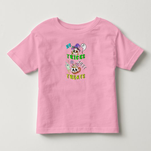 T-shirt Pour Les Tous Petits Pas De Trucs Il Suffit De Traiter (Devant)