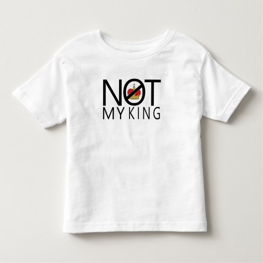 T-shirt Pour Les Tous Petits Pas mon roi (Devant)