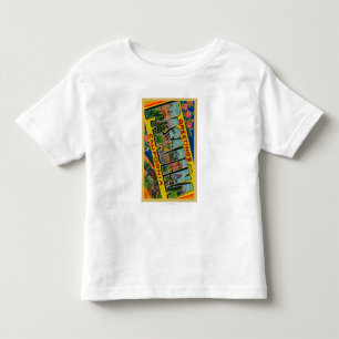 T-shirt Pour Les Tous Petits Pasadena, la Californie - grandes scènes de lettr