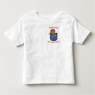 T-shirt Pour Les Tous Petits Pâtes de poche Lion et Lamb