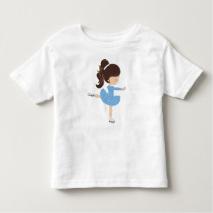 T-shirt Pour Les Tous Petits Patinage artistique, fille de patinage sur glace,
