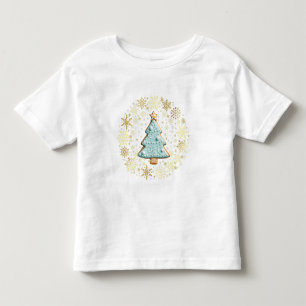 T-shirt Pour Les Tous Petits Pâtisserie au pain d'épices, Noël doré
