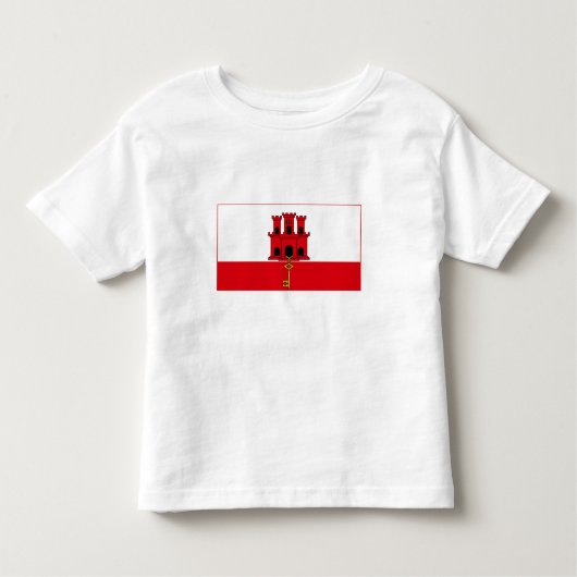 T-shirt Pour Les Tous Petits Pavillon Gibraltar (Devant)