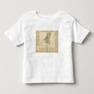 T-shirt Pour Les Tous Petits Pays-Bas, carte d'atlas de Beligium