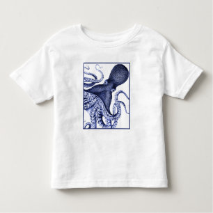 T-shirt Pour Les Tous Petits Paysage Bleu Octopus