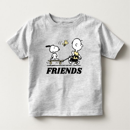 T-shirt Pour Les Tous Petits PEANUTS | Amis Patinage (Devant)