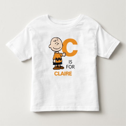 T-shirt Pour Les Tous Petits PEANUTS | Charlie Brown personnalisé (Devant)
