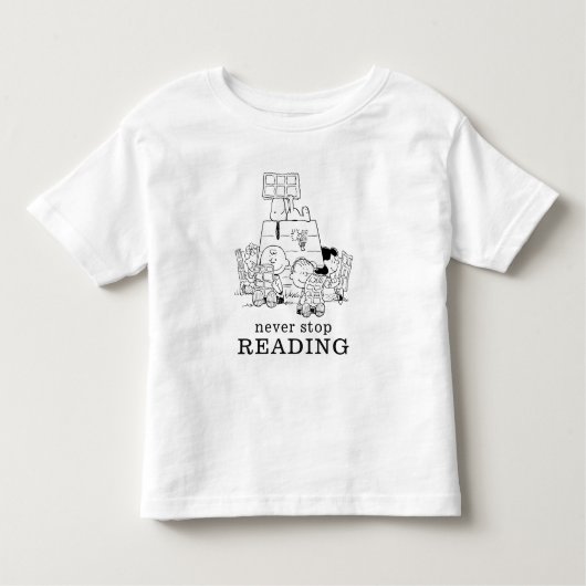 T-shirt Pour Les Tous Petits Peanuts Gang Lecture Comics (Devant)