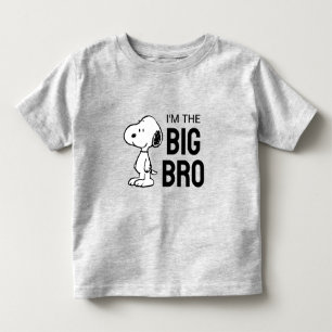 T-shirt Pour Les Tous Petits Peanuts Snoopy Je suis le grand frère