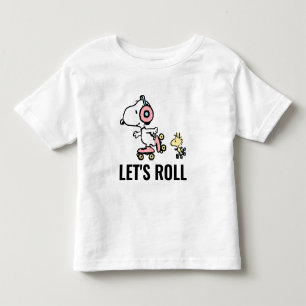 T-shirt Pour Les Tous Petits PEANUTS Snoopy & Woodstock Roulons