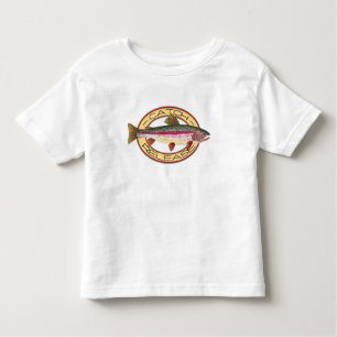 T-shirt Pour Les Tous Petits Pêche à la truite et déversement Petit pêcheur