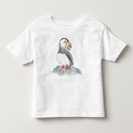 T-shirt Pour Les Tous Petits Pêche au Puffin (Devant)