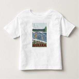 T-shirt Pour Les Tous Petits Pêcheur de mouche - le Yukon, Alaska