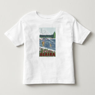 T-shirt Pour Les Tous Petits Pêcheur de mouche - Seward, Alaska