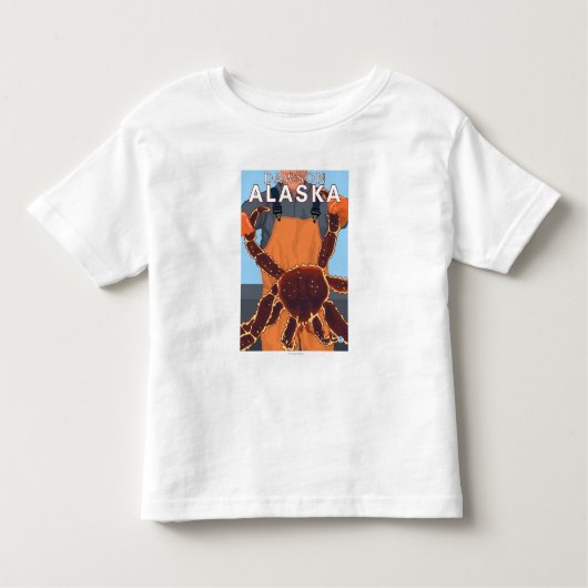 T-shirt Pour Les Tous Petits Pêcheur limule - Dawson, Alaska (Devant)