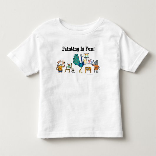 T-shirt Pour Les Tous Petits Peinture avec Maisy ! (Devant)