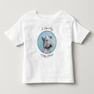 T-shirt Pour Les Tous Petits Peinture Cesky Terrier - Cute Original Chien Art