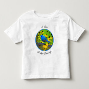 T-shirt Pour Les Tous Petits Peinture de Bunting Indigo - Art original pour ois