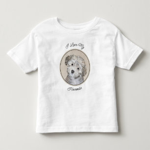 T-shirt Pour Les Tous Petits Peinture de Chien Havanais - Cute Original Chien A