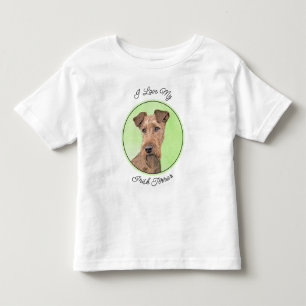 T-shirt Pour Les Tous Petits Peinture Irlandaise Terrier - Cute Original Chien 