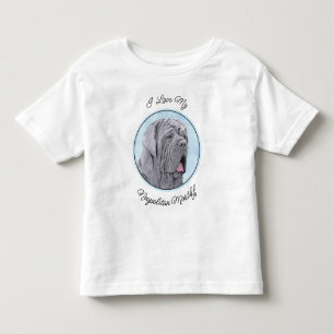 T-shirt Pour Les Tous Petits Peinture Mastiff Neopolitan - Art Chien original
