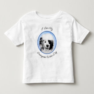 T-shirt Pour Les Tous Petits Peinture Portugaise de Chien d'Eau - Art original