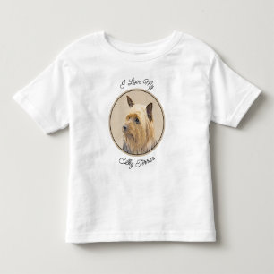T-shirt Pour Les Tous Petits Peinture Silky Terrier - Cute Original Chien Art