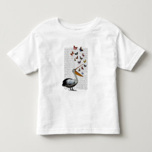 T-shirt Pour Les Tous Petits Pélican et papillons
