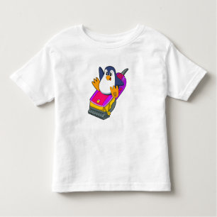 T-shirt Pour Les Tous Petits Penguin comme coiffeur avec Razor