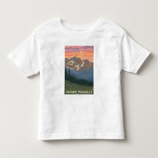 T-shirt Pour Les Tous Petits Péninsule olympique, fleurs de WashingtonSpring (Devant)