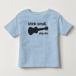 T-shirt Pour Les Tous Petits "Pensez petit. Jouez l'uke." conception