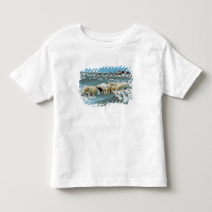 T-shirt Pour Les Tous Petits Pente nord de l'Alaska. Ours polaires Ursus