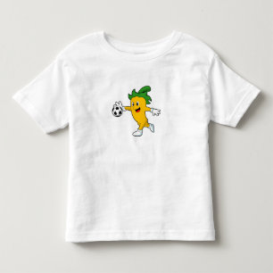 T-shirt Pour Les Tous Petits Pepper Vegan comme joueur de football avec Soccer.