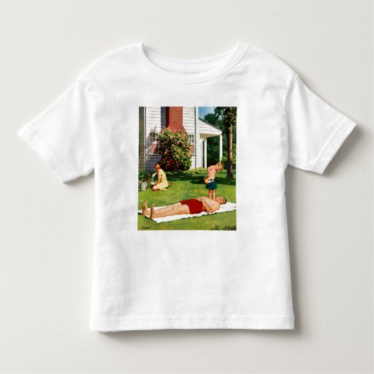 T-shirt Pour Les Tous Petits Père de arrosage (Devant)