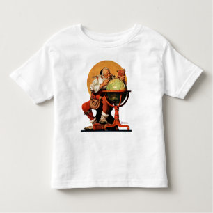 T-shirt Pour Les Tous Petits Père Noël au globe