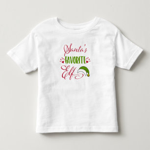 T-shirt Pour Les Tous Petits Père Noël Little Helper : Festive Elf Toddler T-Sh