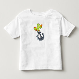 T-shirt Pour Les Tous Petits Perroquet avec Ancre