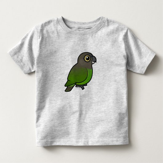 T-shirt Pour Les Tous Petits perroquet Brun-dirigé (Devant)