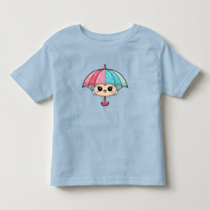 T-shirt Pour Les Tous Petits Personnage de parapluie de dessin animé adorable