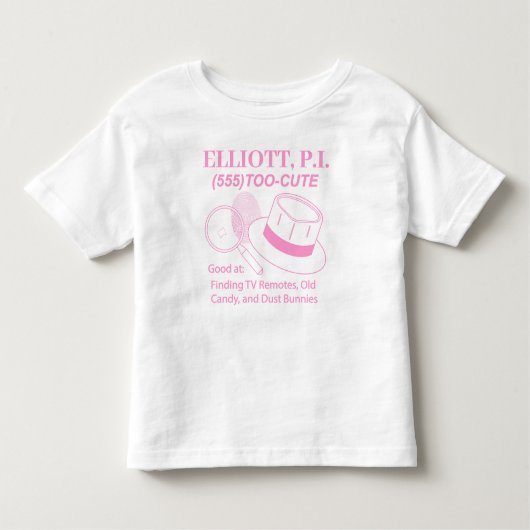 T-shirt Pour Les Tous Petits Personnalisable Cute Baby P.I. (Devant)