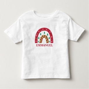 T-shirt Pour Les Tous Petits Personnalisé Famille unique Boho Rainbow