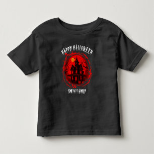 T-SHIRT POUR LES TOUS PETITS PERSONNALISÉ HALLOWEEN HAUNTED HOUSE FAMILY PARTY