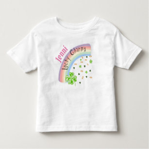 T-shirt Pour Les Tous Petits Personnalisé Lucky Charm Rainbow Tee