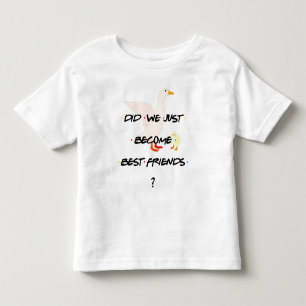 T-SHIRT POUR LES TOUS PETITS PERSONNALISÉ VIENT DE DEVENIR LA MEILLEURE FRIEND