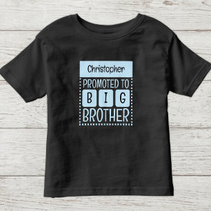 T-shirt Pour Les Tous Petits Personnaliser le nom grand frère bleu