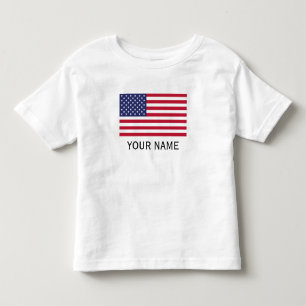 T-shirt Pour Les Tous Petits Personnalisez avec votre nom USA Etats-Unis