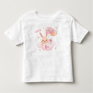 T-shirt Pour Les Tous Petits Petit Baby shower d'Halloween rose Boo